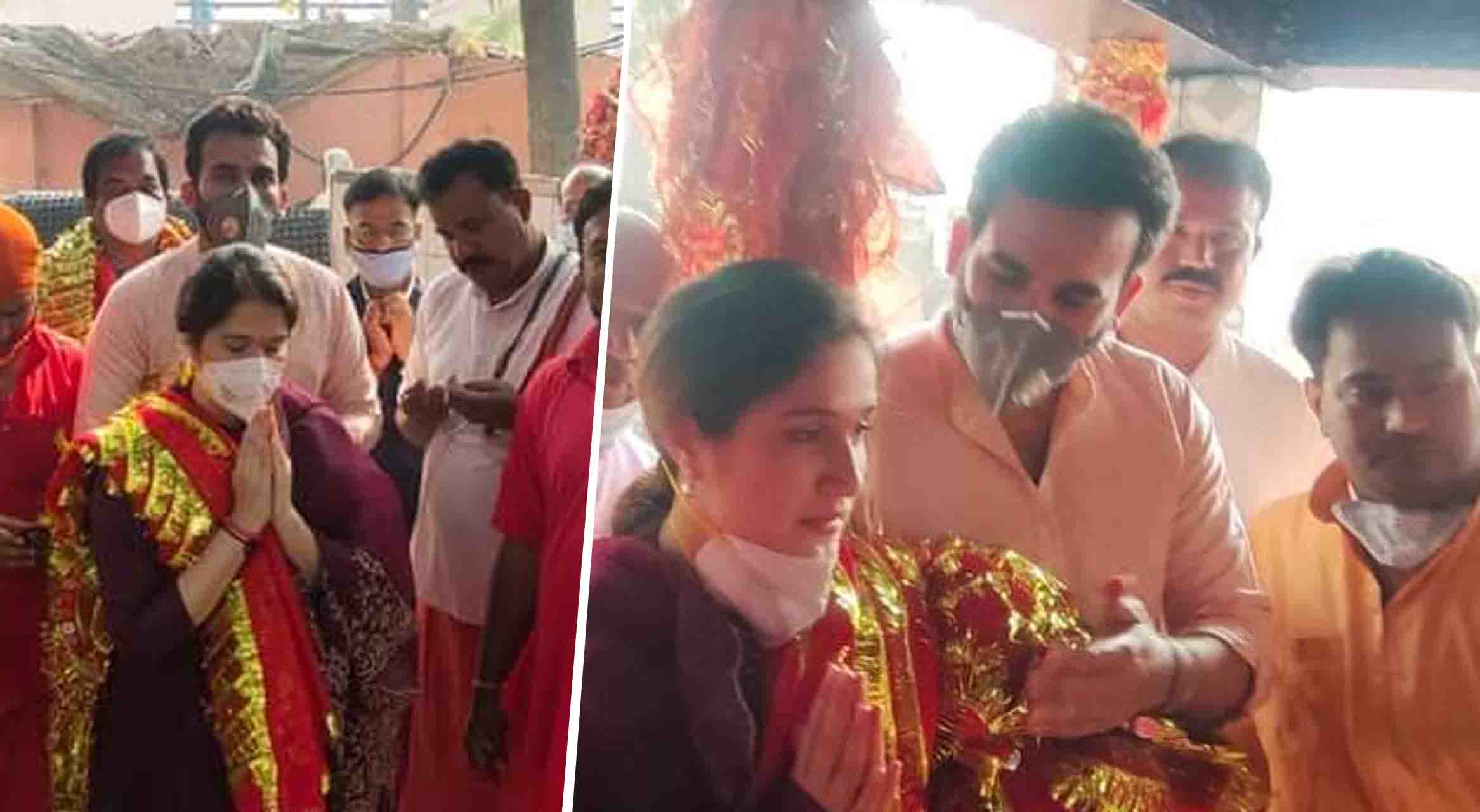 रजरप्पा मां छिन्नमस्तिका के दरबार में क्रिकेटर जहीर खान,पत्नी साथ की पूजा-अर्चन
