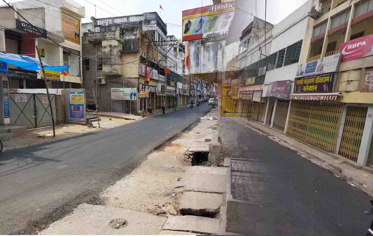 लोहरदगा बंद: व्यापारियों ने कोरोना के बढ़ते संक्रमण को रोकने के लिए बंद की दुकानें