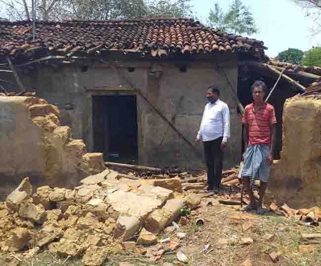 रांची के ग्रामीण इलाकों में जंगली हाथियों का तांडव,कई घरों को किया क्षतिग्रस्त