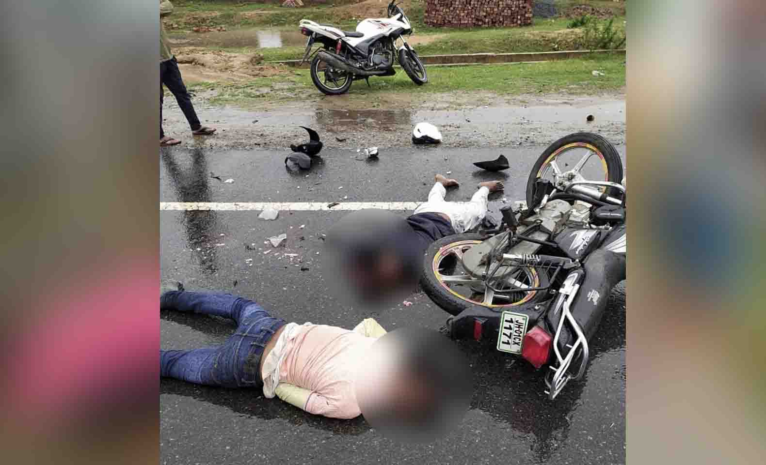 तेज रफ्तार ने ली जान:बाइक सवार ने खड़ी ट्रक को मारी टक्कर,एक की मौत